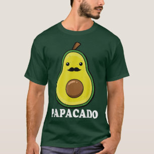 T-shirt Homme Avocado Papa Vegan Guacamole Avocado Papacad