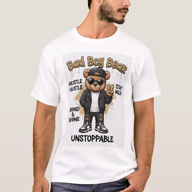 T-Shirt Homme Bad Boy Bear (Devant)