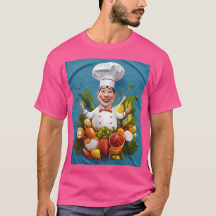 T-shirt Homme Basic Donker avec un chef heureux
