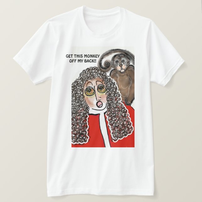 T-shirt Homme Bella Canvas ! Drôle Juge Monkey Tee (Design devant)