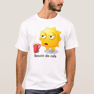 T-shirt homme besoin de café