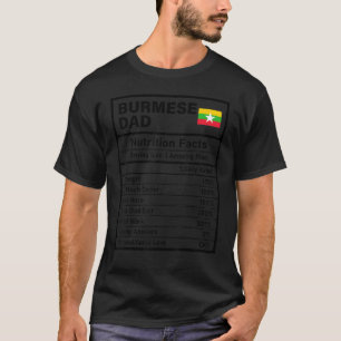 T-shirt Homme Birman Papa Nutrition Facts Fête des pères N