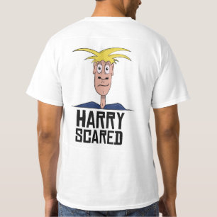 T-shirt homme blanc effrayé Harry