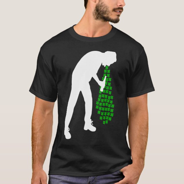T-shirt Homme Boire Bière Jour de la Saint Patrick (Devant)
