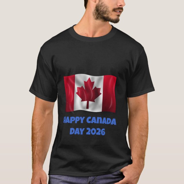 T-Shirt Homme Bonne Fête du Canada (Devant)