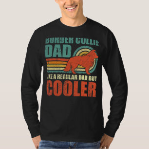 T-shirt Homme Bordure Collie Papa Comme Un Père Régulier M