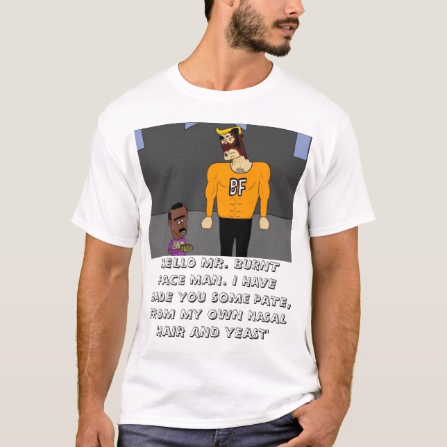 T-SHIRT HOMME BRÛLÉ DE VISAGE (Devant)