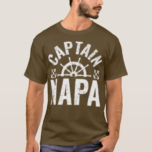T-shirt Homme Capitaine Napa Propriétaire de bateau Lac Ba