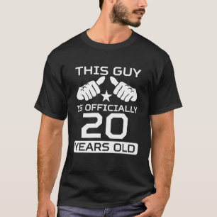 T-shirt Homme Ce Type A Officiellement 20 Ans 20E