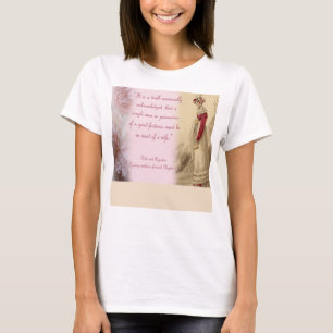 T-shirt Homme célibataire, fierté et préjugés Jane Austen