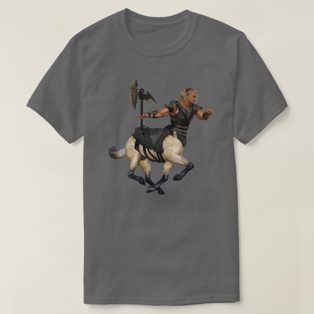 T-shirt Homme Centaur avec Axe et Armure (Design devant)