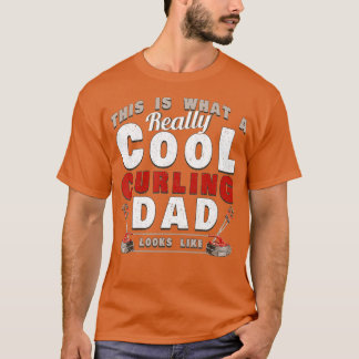 T-shirt Homme C'Est Ce Que Papa Curling Vraiment Cool Comm
