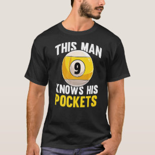 T-shirt Homme Cet Homme Connaît Ses Poches Billard 8 Ball