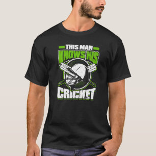 T-shirt Homme Cet Homme Connaît Son Joueur De Cricket Bats