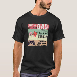 T-shirt Homme Chat Papa Gamer Papa Guitare Papa Dire aux p