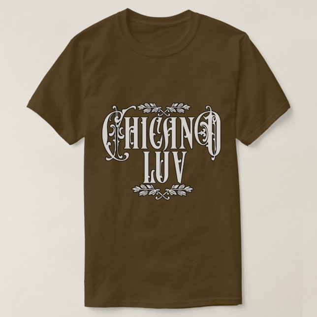 T-shirt Homme Chicano love Nom personnalisé (Design devant)