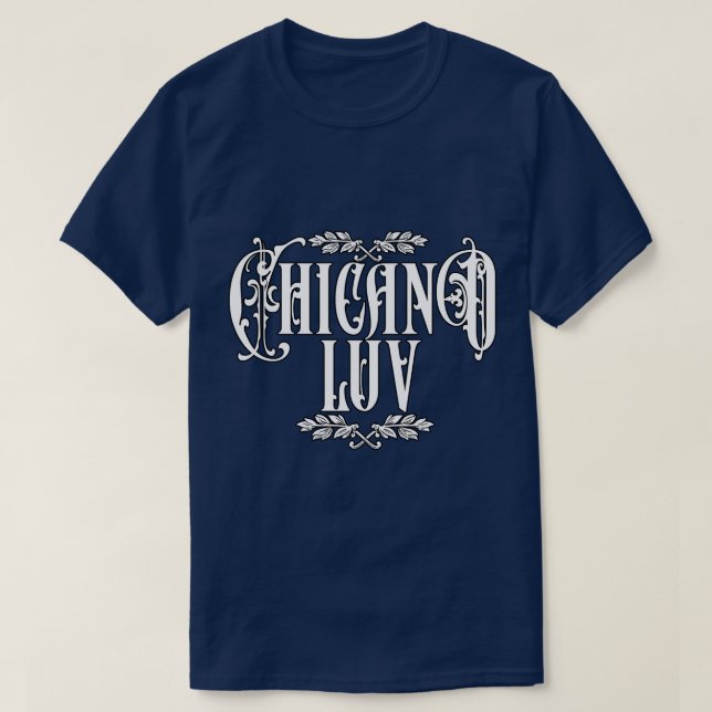 T-shirt Homme Chicano love Nom personnalisé (Design devant)