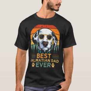 T-shirt Homme Chien Dalmatien Vintage Meilleur Dalmatien P
