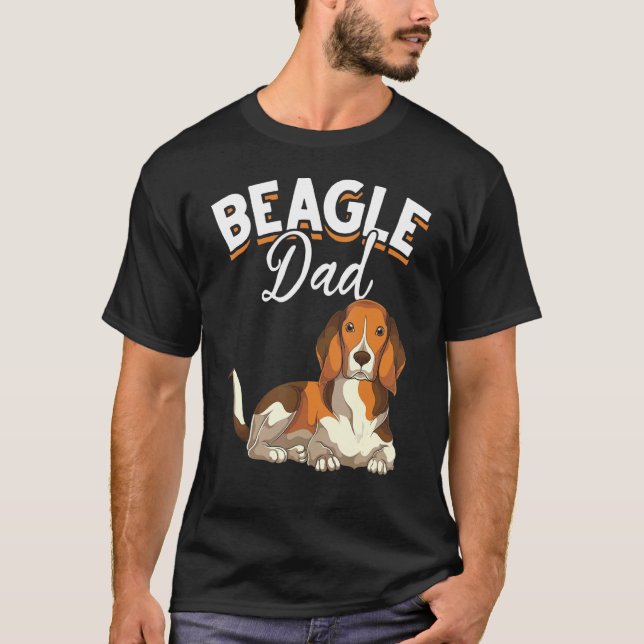 T-shirt Homme Chien papa Chien Propriétaire Animaux Animau (Devant)