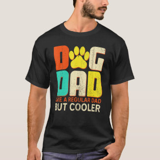 T-shirt Homme Chien Papa Comme Un Père Régulier Mais Chien