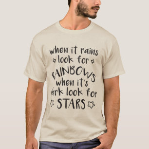 T-Shirt Homme Citation Inspirante - Arc-en-ciel