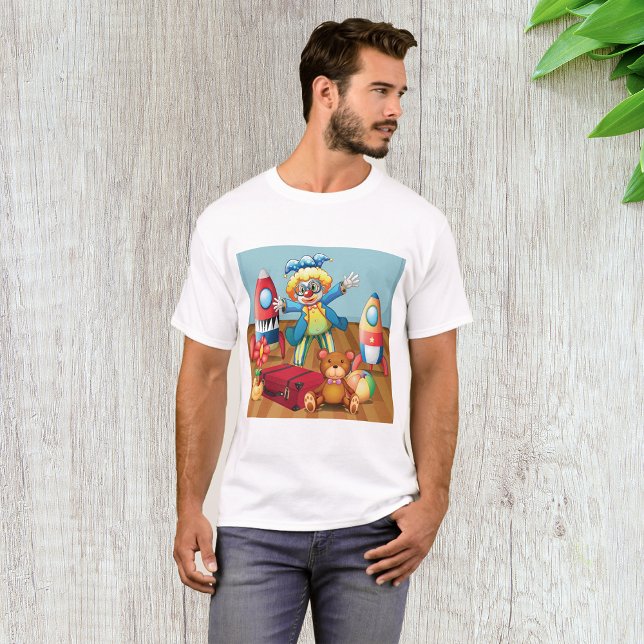 T-shirt Homme Clown Et Jouets (Créateur téléchargé)