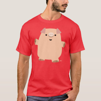 T-shirt homme cochon joli caricature