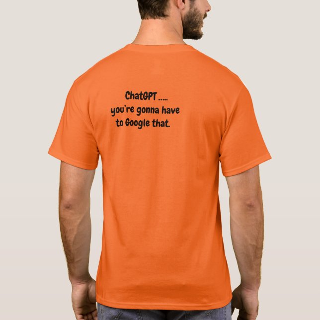 T-shirt homme conversation GPT - Il faudra Google  (Dos)