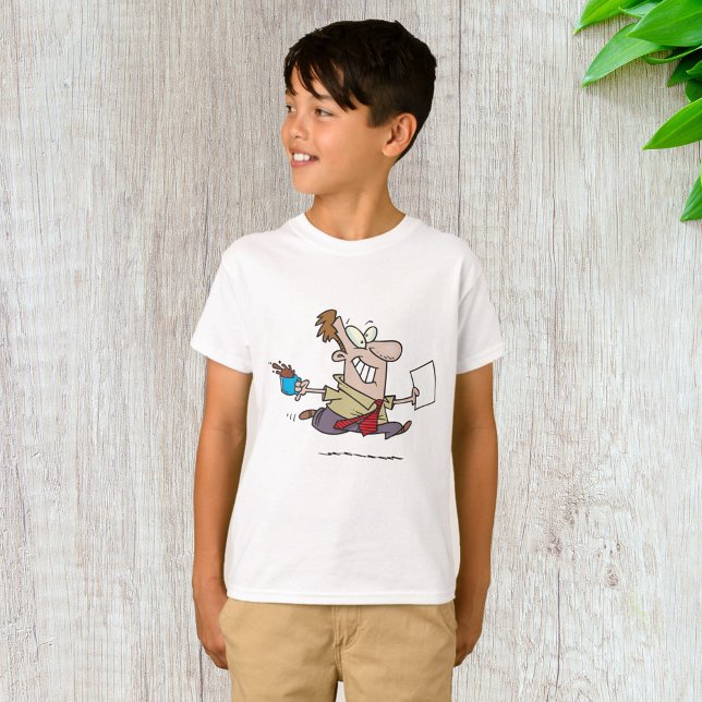 T-shirt Homme courant avec du café (Créateur téléchargé)