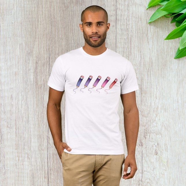 T-shirt homme crayons coloré (Créateur téléchargé)