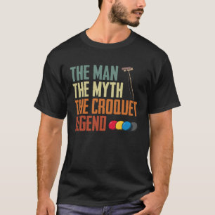 T-shirt Homme Croquet Légende Croquet Joueur Croqueter Cro