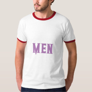 T-shirt Homme Custom Text Lavender Color Homme's Basic Rin