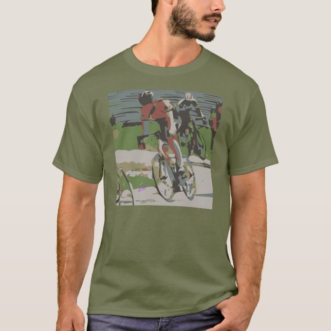 T-shirt homme cycliste (Devant)