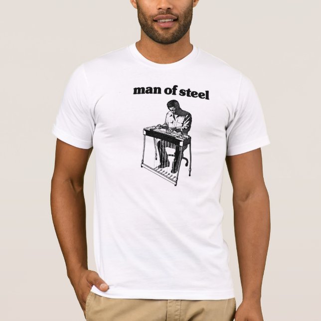T-shirt Homme d'acier de pédale (Devant)