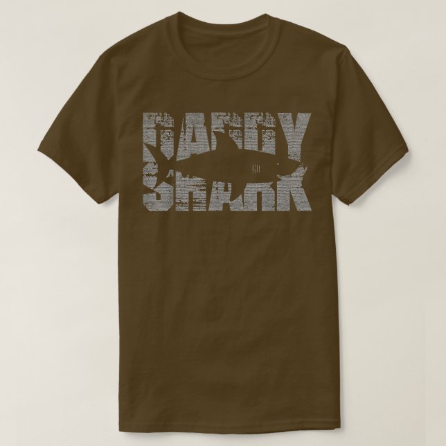 T-shirt Homme Daddy Shark Funny Shark (Design devant)