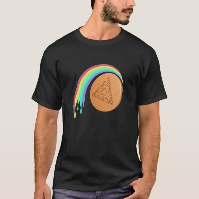 T-shirt homme Dalgona Triangle Melting Rainbow (Devant)