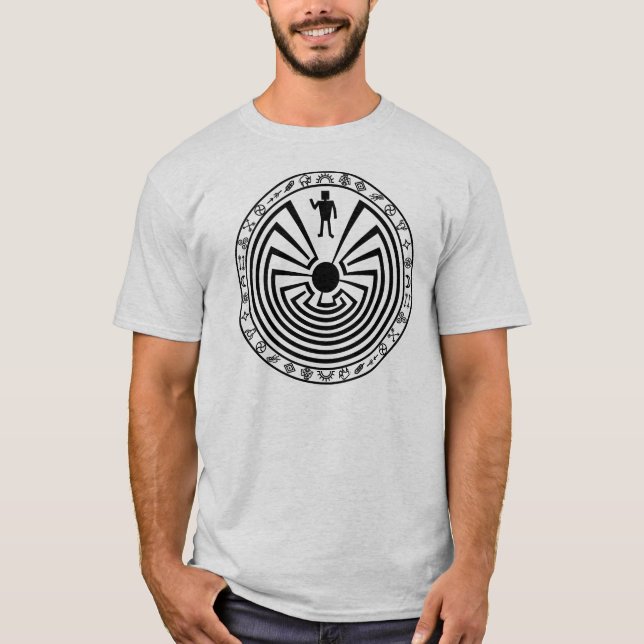 T-shirt Homme dans le Maze [noir] (Devant)
