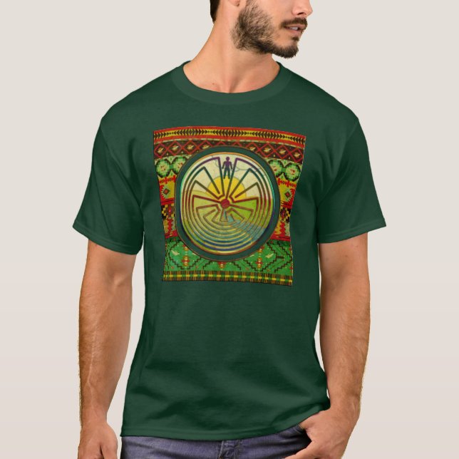T-shirt HOMME DANS le paysage de LABYRINTHE + votre (Devant)