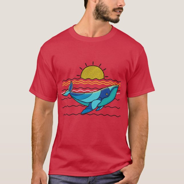 T-shirt homme de baleine (Devant)