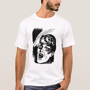 T-shirt Homme de bande dessinée criant Halloween