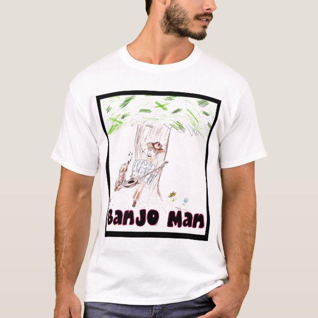 T-shirt Homme de banjo (Devant)