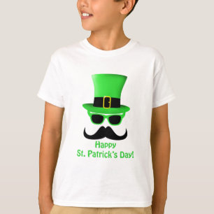 T-shirt Homme de casquette supérieur de moustache du jour