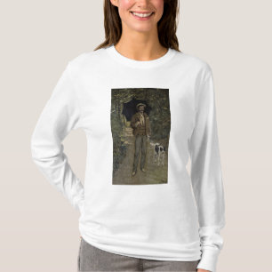 T-shirt Homme de Claude Monet   avec un parapluie,