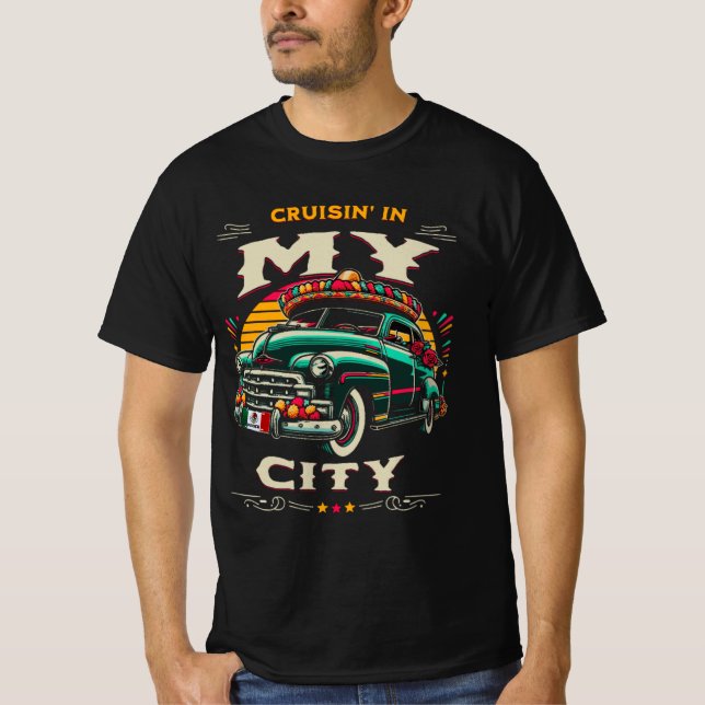 T-shirt homme de Cruisin' Mex (Devant)