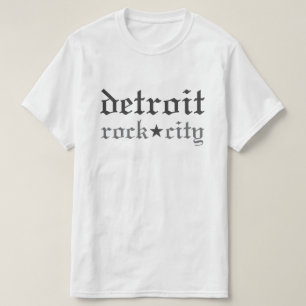 T-shirt Homme de Detroit Rock City noir et blanc