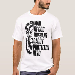 T-shirt Homme De Dieu Mari Lion