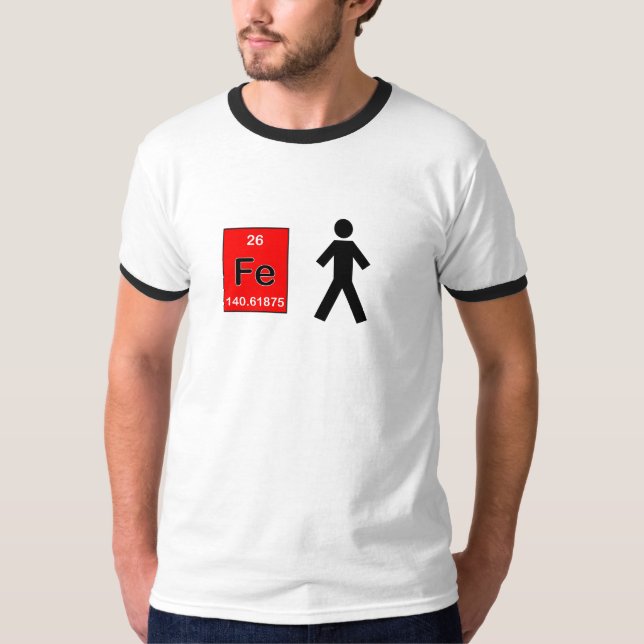 T-shirt homme de fer (symboles, milles) (Devant)