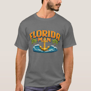 T-shirt Homme de Floride   Impression graphique d'ancre na