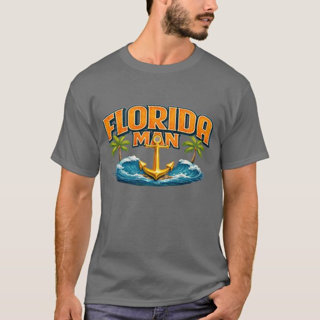 T-shirt Homme de Floride | Impression graphique d'ancre na (Devant)