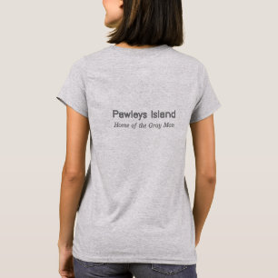 T-shirt Homme de gris d'île de Pawleys